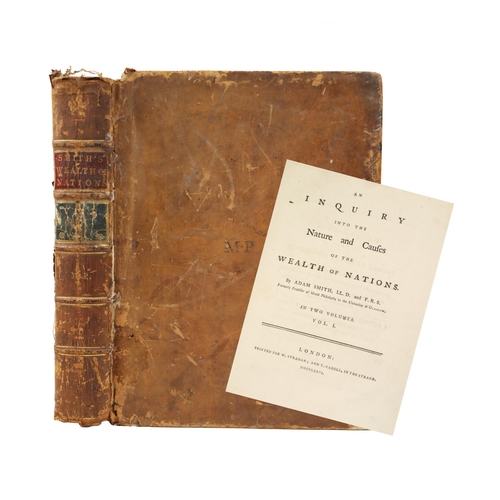 73 - Smith (Adam) An Inquiry into the Nature and Causes of the Wealth of Nations, Vol. I (ex. 2), 4to Lon... 