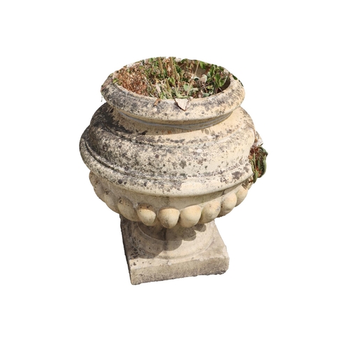 38 - A pair of large 'Lutyens' style terracotta Urns on Stands, each approx. 80cms (30