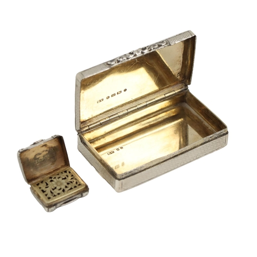 59 - An attractive silver chased and engraved silver Box, inscribed 