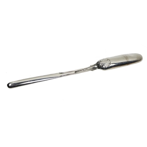 41 - A rare English William IV silver Kings pattern Marrow Scoop, by Paul Storr (1771-1844), London, 1836... 