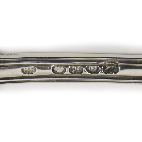 41 - A rare English William IV silver Kings pattern Marrow Scoop, by Paul Storr (1771-1844), London, 1836... 