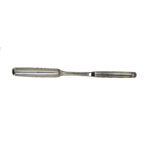 44 - An import Irish Provincial silver Marrow Scoop, by Maurice Fitzgerald, Limerick (1760-1817), stamped... 