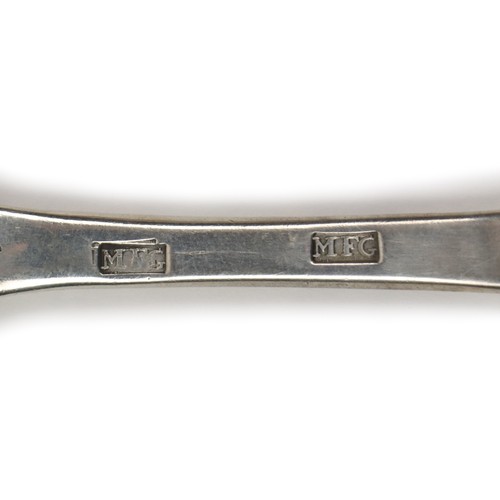 44 - An import Irish Provincial silver Marrow Scoop, by Maurice Fitzgerald, Limerick (1760-1817), stamped... 