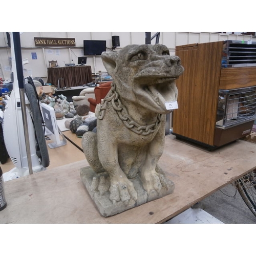 75 - large ornamental gargoyle dog