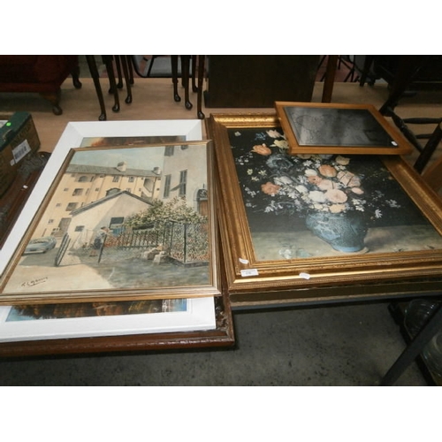 170 - Collection of large prints and paintings