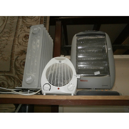 20 - Oil filled radiator, halogen heater and fan heater