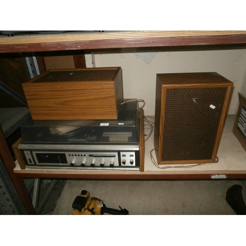 24 - Retro Sanyo turntable stereo system