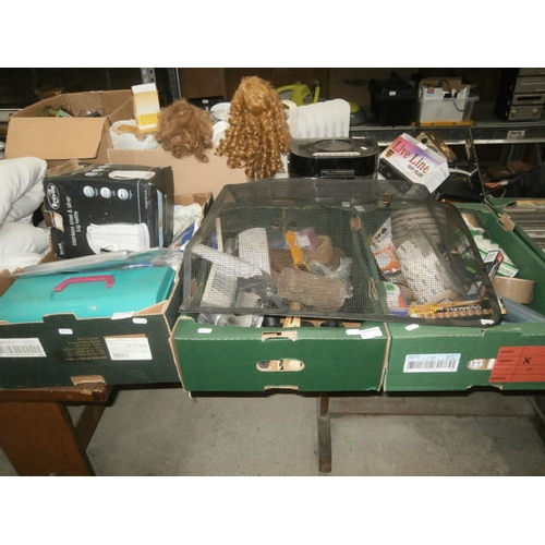 69 - 3 boxes inc Hardware, tools, fire screen, cosmetics, etc