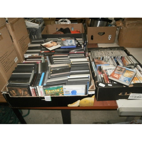 83 - 3 boxes inc CDs, PC games, DVDs