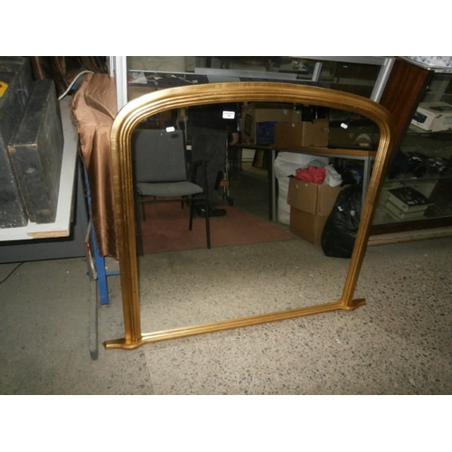 148 - Large Gilt framed mantle mirror