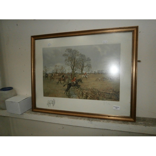 179 - Limited edition Hunting scene print signed John Kay 20/250