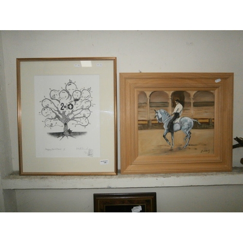 196 - 2 framed pictures