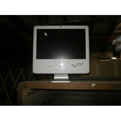 1 - 160 gb Imac computer (no operating system & no power leads)