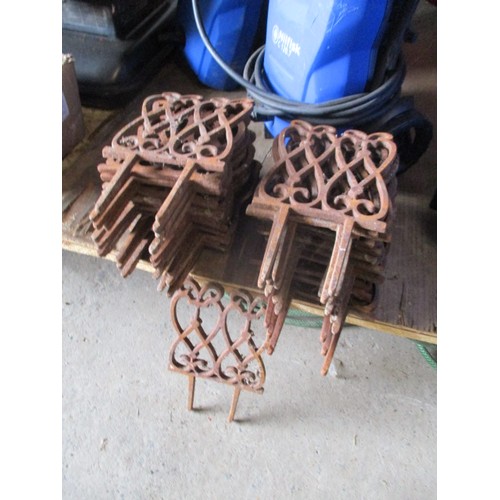 30 - 30 Victorian wrought iron garden edgings