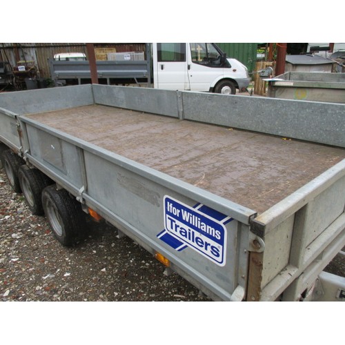 34 - Ifor Williams 16ft Tri axle drop side trailer