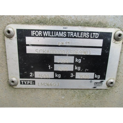 34 - Ifor Williams 16ft Tri axle drop side trailer