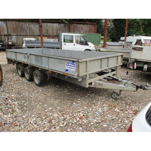 34 - Ifor Williams 16ft Tri axle drop side trailer