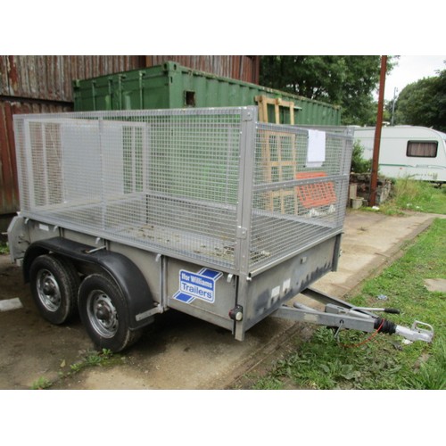 35 - Ifor Williams twin axle trailer with high sides and loading ramp