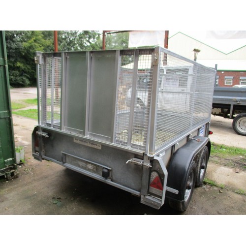 35 - Ifor Williams twin axle trailer with high sides and loading ramp