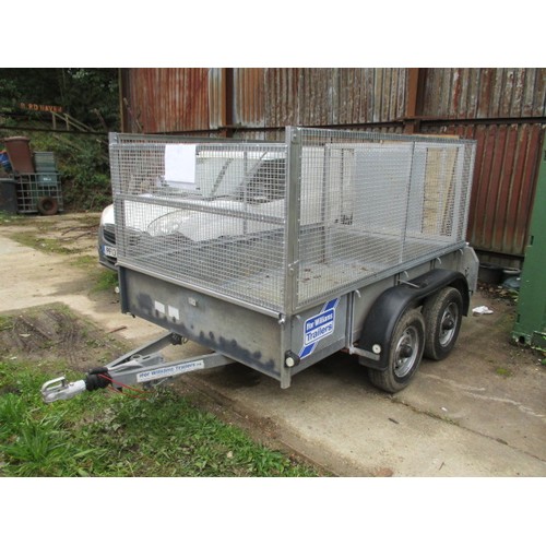 35 - Ifor Williams twin axle trailer with high sides and loading ramp