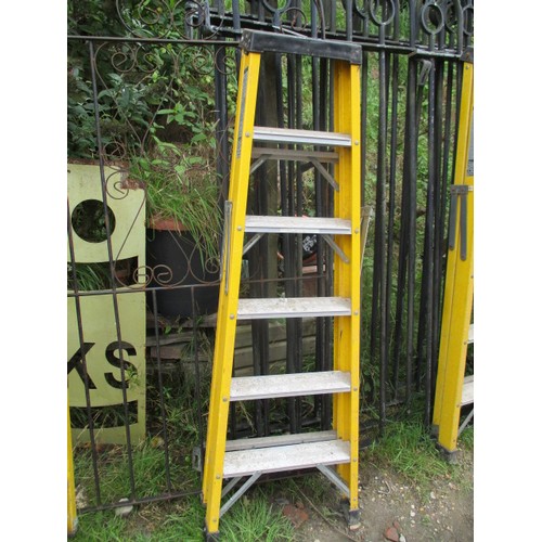 54 - 5 step yellow ladder