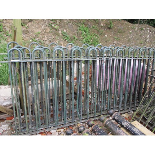 100 - Green School type railings. 44 inches high x 53 ft long