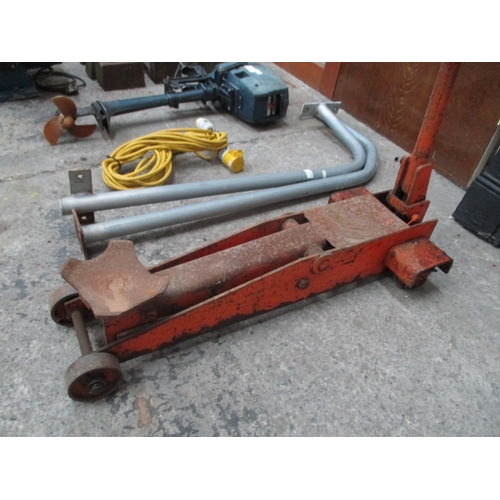 1030 - Epco heavy duty trolley jack. weight rating not visible.