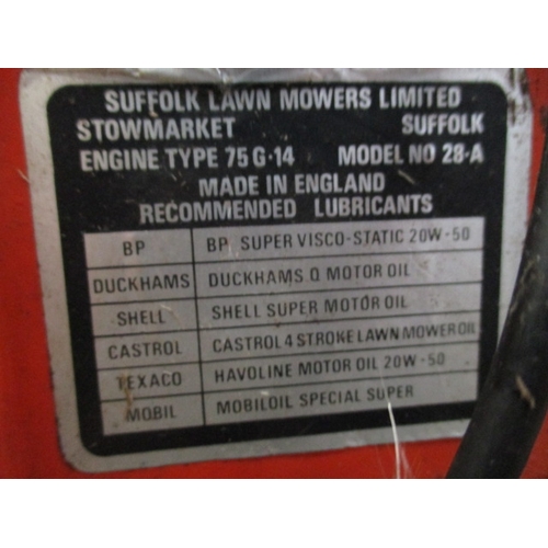 1097 - Vintage Suffolk Lawn Mower, Model 28A