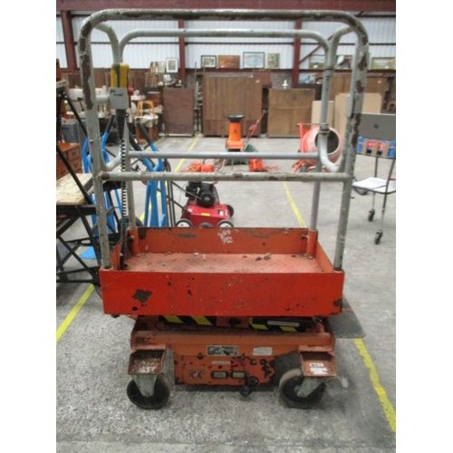 1087 - 240Kg elevating platform, 10ft lift, 240v charging. In working order