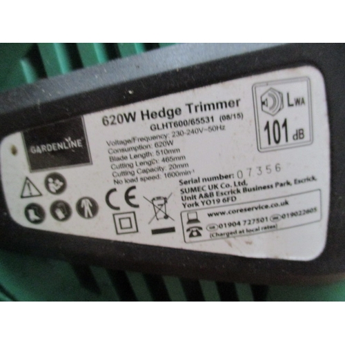 1017 - GardenLine electric hedge trimmer in working order