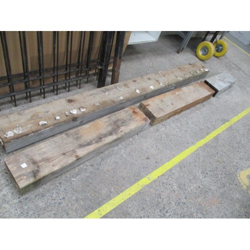 1059 - 4 lengths of 8 x 4 inch timber, 1 at 8ft, 2 at 39 inches and 1 at 2ft