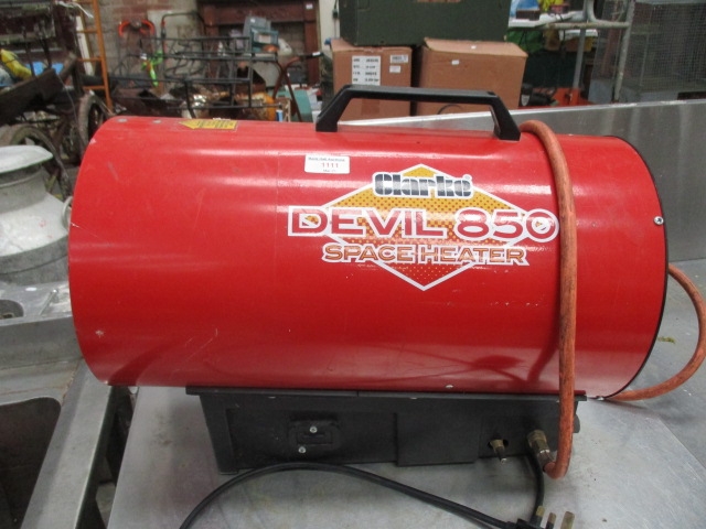 Clarke Devil 850 space heater. fan fires up but not tested with gas!