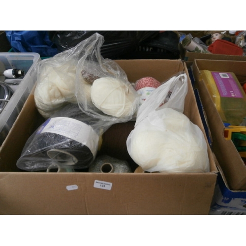123 - Box of yarn