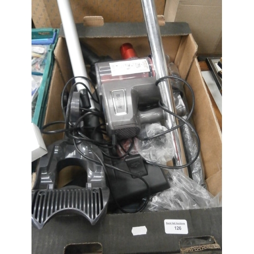 126 - Box inc Beldray vacuum and vacuum parts
