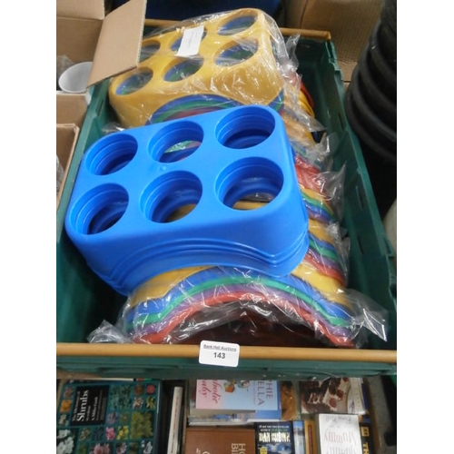 143 - Box of paint pot holders
