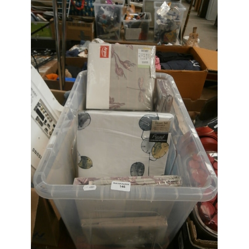 146 - Box of new bedding