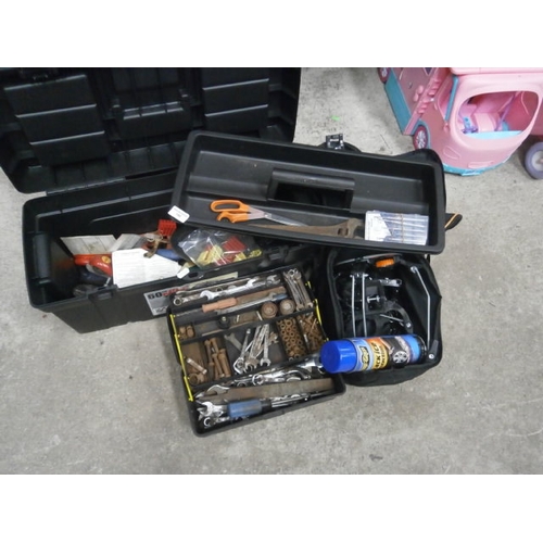 148 - Lot inc tool box and tool bag containing tools