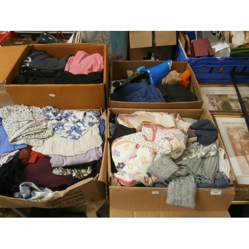 164 - Four boxes of clothing