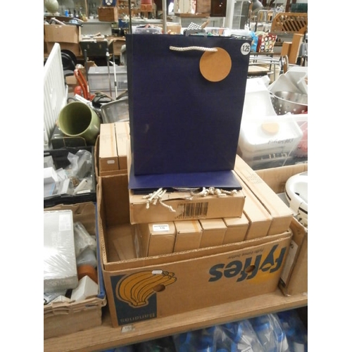 176 - 14 individual boxes of gift bags, 12 per bags
