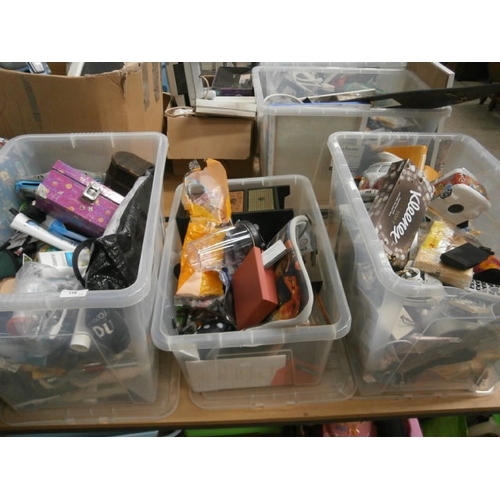 179 - Three boxes inc cosmetics, keepsake boxes, stationary, etc