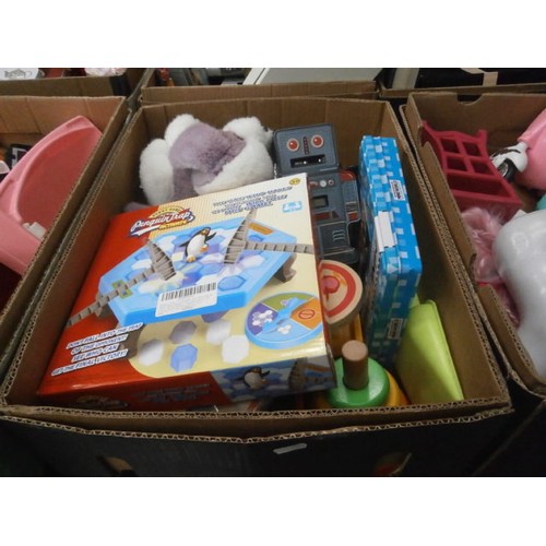 122 - Four boxes of toys