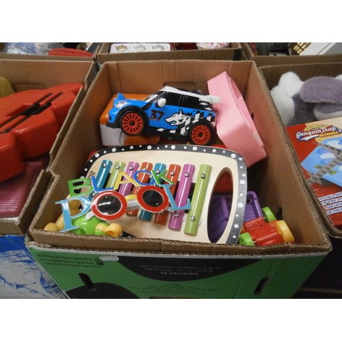 122 - Four boxes of toys