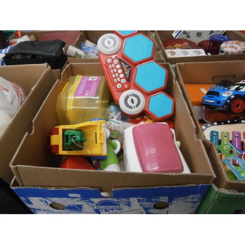122 - Four boxes of toys