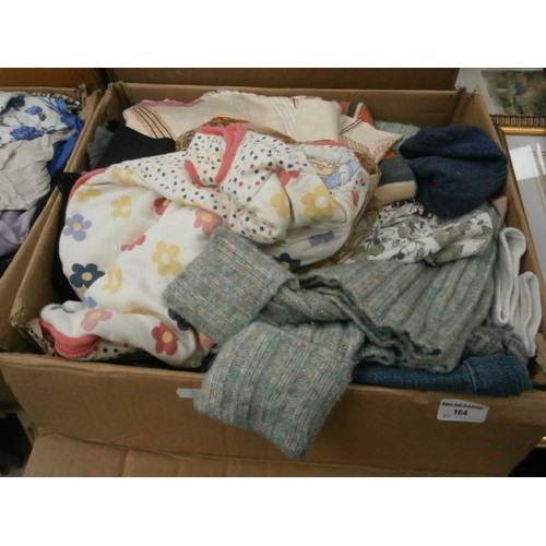 164 - Four boxes of clothing