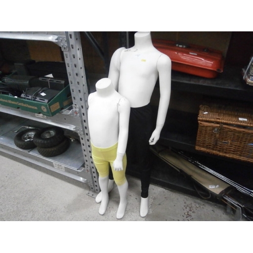 22 - Two child size mannequins