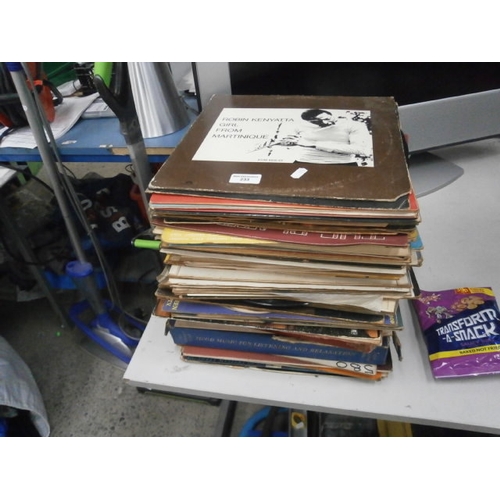 233 - Stack of vinyl records