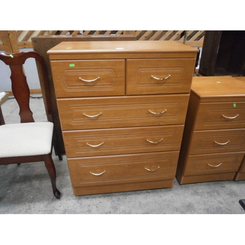 711 - Large 2 over 3 drawer bedroom chest