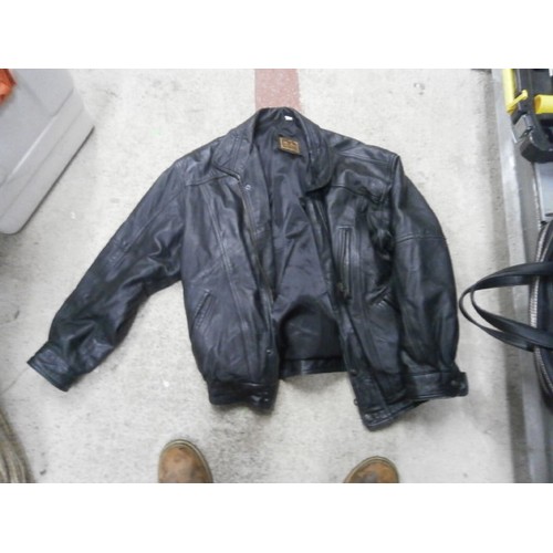 6 - Lot inc Alpinestars Tech touring jacket size 2XL and Style international leather jacket size 38