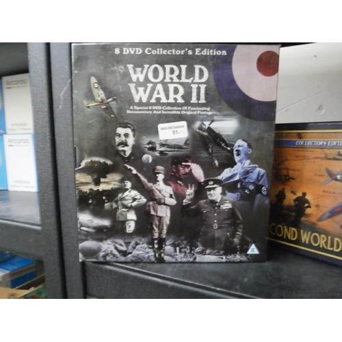 51 - The Second World War 21 disc collection and 8 disc World War II disc set