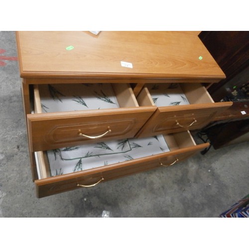 714 - Large 2 over 3 drawer bedroom chest